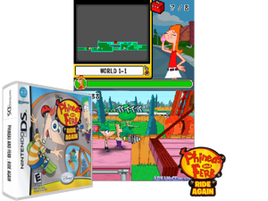 Phineas and Ferb - Ride Again (Europe) (En,De,Es,It,Nl) (NDSi Enhanced) Cover